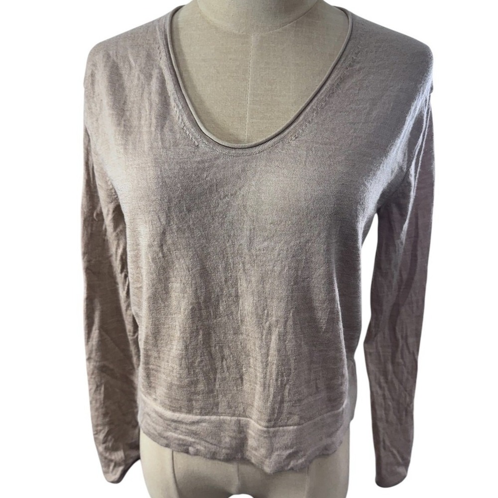 "Banana Republic" 100% Merino Wool‎ V Neck SZ S Preppy Quiet Luxury Old Money